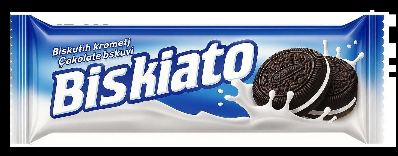 Biskiato Cocoa Biscuit with Vanilla Cream